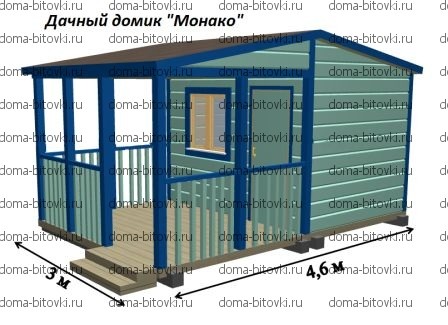 Домик недорогой на дачу Monako1 318